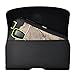 Kuteck® Black Leather Belt Holster Pouch Clip Fits For Samsung Galaxy S10E / s6 / s6 edge / s5 / s4 / s3 Otterbox / Lifeproof / Mophie Juice Pack Air/Plus Case On. Includes A Black Stylus Pen