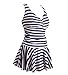 NINEWE Women's Plus-Size Swimsuit Shaping Body One Piece Swimdress Swimsuits Swimwear