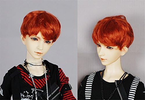 Raih 8-9" Carrot Color Short Wig for 1/3 BJD SD SD BJD Doll Super Dollfie or Similar Doll
