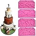 WYD 4 Pcs Football Rugby Baseball Golf Fondant Cake Decorating Cookie Making Tool Sugarcraft Soap Silicone Mold For Chocolate Candy Mold