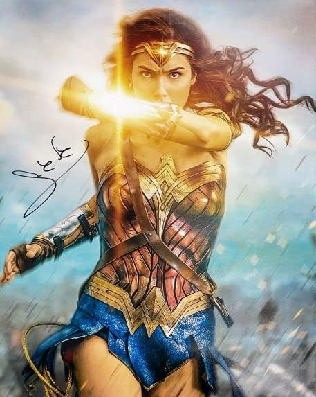 Photographs - Gal Gadot Wonder Woman Reprint (RP)/Pre-printed (PP) Signed Autograph Autographed 8x10-inch Photo Photograph Print