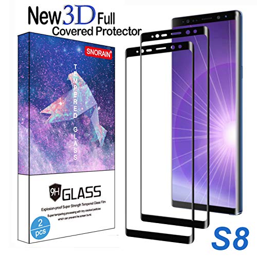 Galaxy S8 Screen Protector, (2-Pack) Tempered Glass Screen Protector [Force Resistant up to 11 pounds] [Full Screen Coverage] [Case Friendly] for Samsung S 8 - Thumbnail 7