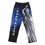 Unisex-Adult Doctor Who Weeping Angels Pajama Lounge Pants