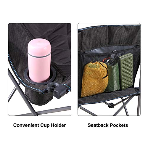RedSwing Double Camping Chair, Loveseat Camping Chair Heavy Duty Oversized, Folding Double Camp