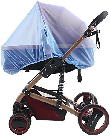 Gemini Fairy Mosquito and Bug Net for Baby Strollers, Bassinets, Cradles and Car Seats – Insect Net Safe Mesh White Buggy Cover for Pushchairs, Prams, and Carrycots (Blue)