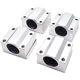 Sydien SCS12UU Linear Motion Ball Bearing CNC Slide Bushing 12mm Inner Diameter Pack of 4