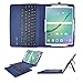 IVSO Keyboard case for Samsung Galaxy Tab S2 9.7 - Ultra-Thin Detachable Wireless Keyboard Stand Case/Cover for Samsung Galaxy Tab S2 9.7 Tablet -with Free Stylus Pen(Blue)