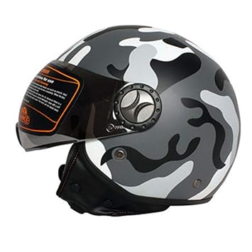 Tank TK-701 Open Face Scooter Motorcycle Motorcycle Helm, Jet Pilot Mofa Chopper Cruiser Retro Vespa Helm ECE Zertifiziert mi