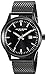 Akribos XXIV Men's AK901BK  Round Black Radiant Sunburst Dial Three Hand Quartz Movement Bracelet Watch