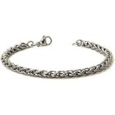 Titanium 4MM Wheat Link Bracelet