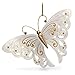 Hallmark Keepsake Christmas Ornament 2018 Year Dated, Brilliant Butterflies Gold and White
