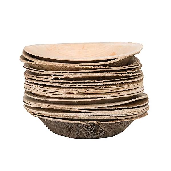 Disposable-Palm-Leaf-Bowl-25-Pack-Compostable-and-Biodegradable-Bowls-Round-7-inch-100-All-Natural-Palm-Bowl-Tableware-for-Picnics-BBQ-and-Outdoor-Parties Signature Packaging Disposable Palm Leaf Bowl- 25 Pack - Compostable and Biodegradable Bowls - Round 7 inch - 100% All…
