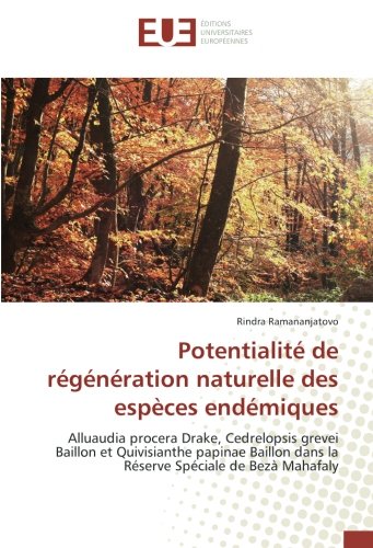 Potentialité de régénération naturelle des espèces…