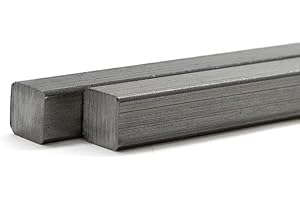 MSP METALS 1018 Cold Rolled ASTM A108 Carbon Steel Square Bar 0.375" x 0.375", 24" Cut Length, Smooth Finish, Tight Tolerance, Ideal for Machining and Fabrication