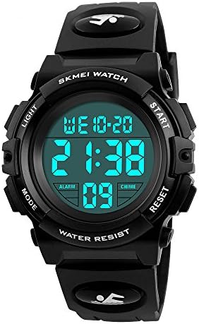 Boys Digital Sport Watch, Kids Outdoor Waterproof Electronic Watches with LED Alarm Stopwatch