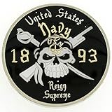 CPO CHIEF PRIDE 1893 Generic REIGN SUPREME Skull & Horns US Navy Challenge Coin