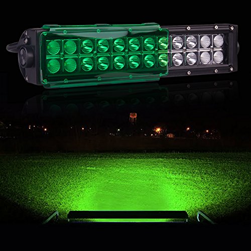 image for OFFROADTOWN LED Light Bar Cover, 2Pcs 8 inch Green Protective Lamp Pol