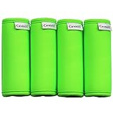 Careteilly Neoprene Luggage Handle Wrap Bright Green Luggage Identifiers For Traveling Neon Luggage Handle Grips