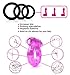 2 Vibrating Cock Rings w. Clit Stimulator & 3 Different Size Penis Ring – Erection Enhancing Sex Toy for Men and Couples