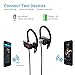 TURATA Bluetooth Earbuds Bluetooth Headset Wireless Noise Cancelling Headphones in Ear Sweatproof V4.1 Earphones for Sport (Black)