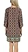 Women Bohemian Neck Tie Vintage Printed Ethnic Style Summer Shift Dress (Large, Pattern 8)