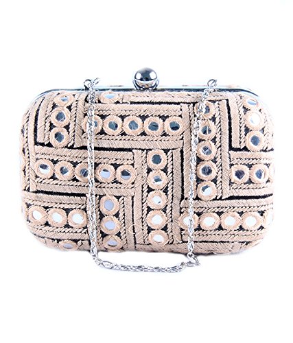 SAISHA Womens Clutch (Brown)