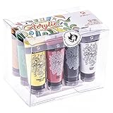 Craftamo Acrylic Paint Set 12 x 27ml Tubes. Acrylic Painting Set For Use On Artist Canvas, As Fabric Paint, Model Paint, Glass Paint, Clay Paint Or Craft Paint Set