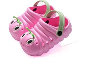 JUXI Toddler Clogs Girls Boys Clogs Garden Shoes Cartoon Slides Toddler Sandals Beach Kids Slippers