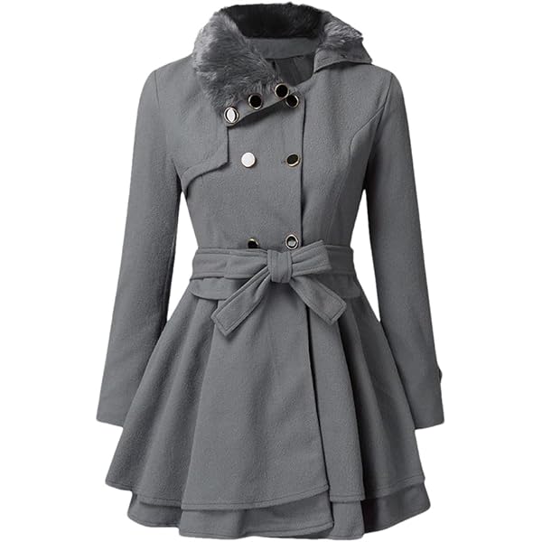 Amazon.com: Zeagoo Women's Trench Coats Double-Breasted Long Coat