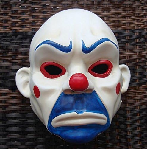 singlestopshop 2015 - High Grade Resin Joker Bank Robber Mask Clown Batman Dark Knight Joker Adult Manual Prop Movie Characters Dress Up Costume New