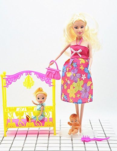 Pregnant Doll,6PC,Have a Baby In Her Tummy ,Pregnant Tummy and Baby