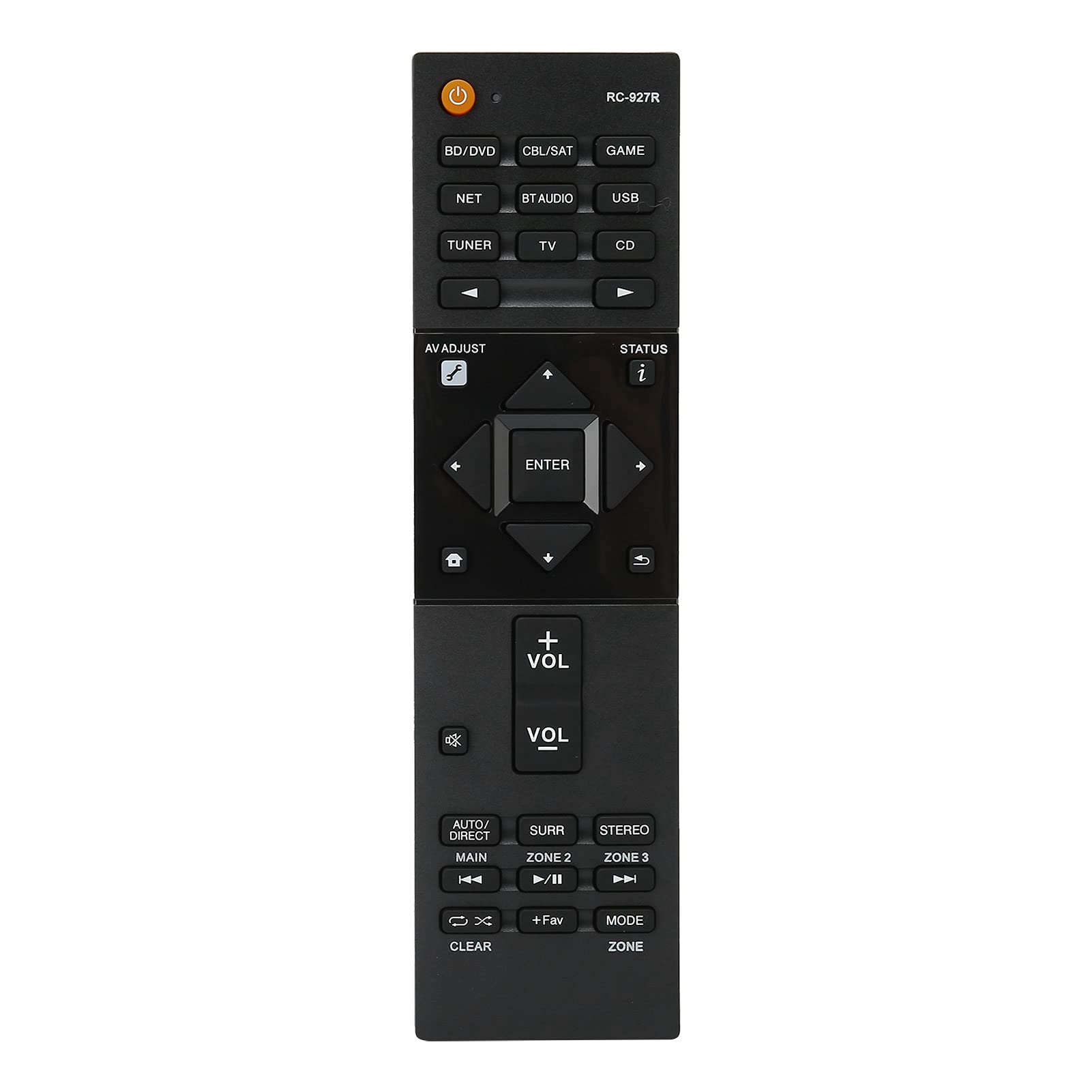ciciglow Remote Controller, RC-927R Remote Control Replacement for Pioneer Receiver SC-LX701 SC-LX801 SC-LX901 Silicone Buttons Good Signal Transmission