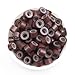 Yesurprise 1000 Silicone Micro Link Rings 5mm Lined Beads for Hair Extensions Tool (Brown)