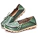 Women's Casual Shoes, Hollow Out Carving Cowhide Leather Driving Flat Loafers Shoes