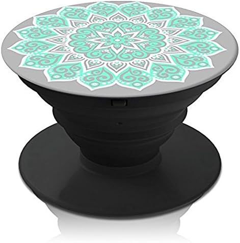 Smartphone Expanding Stand and Grip (Premium 3M) - Phone Accessories (Galaxy S7, S7 Edge, iPhone SE / 6 / 6+ / 6S / 7 / 7+) + Tablets (Amazon Fire, iPad / iPad Mini) (Peace Chakra Tiffany)