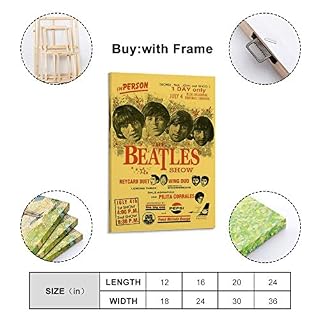 Beatles Poster HD3 Toile décorative pour salon, chambre à coucher 60 x 90 cm - Les Beatles, Paul McCartney, John Lennon, RIngo Starr, George Harrison Beatles Poster HD3 Toile décorative pour salon, chambre à coucher 60 x 90 cm – Image 2