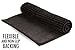 Kato’s Washable BATHROOM RUG with Towel gift - Black Shaggy Microfiber Bath Mat- fast dry package