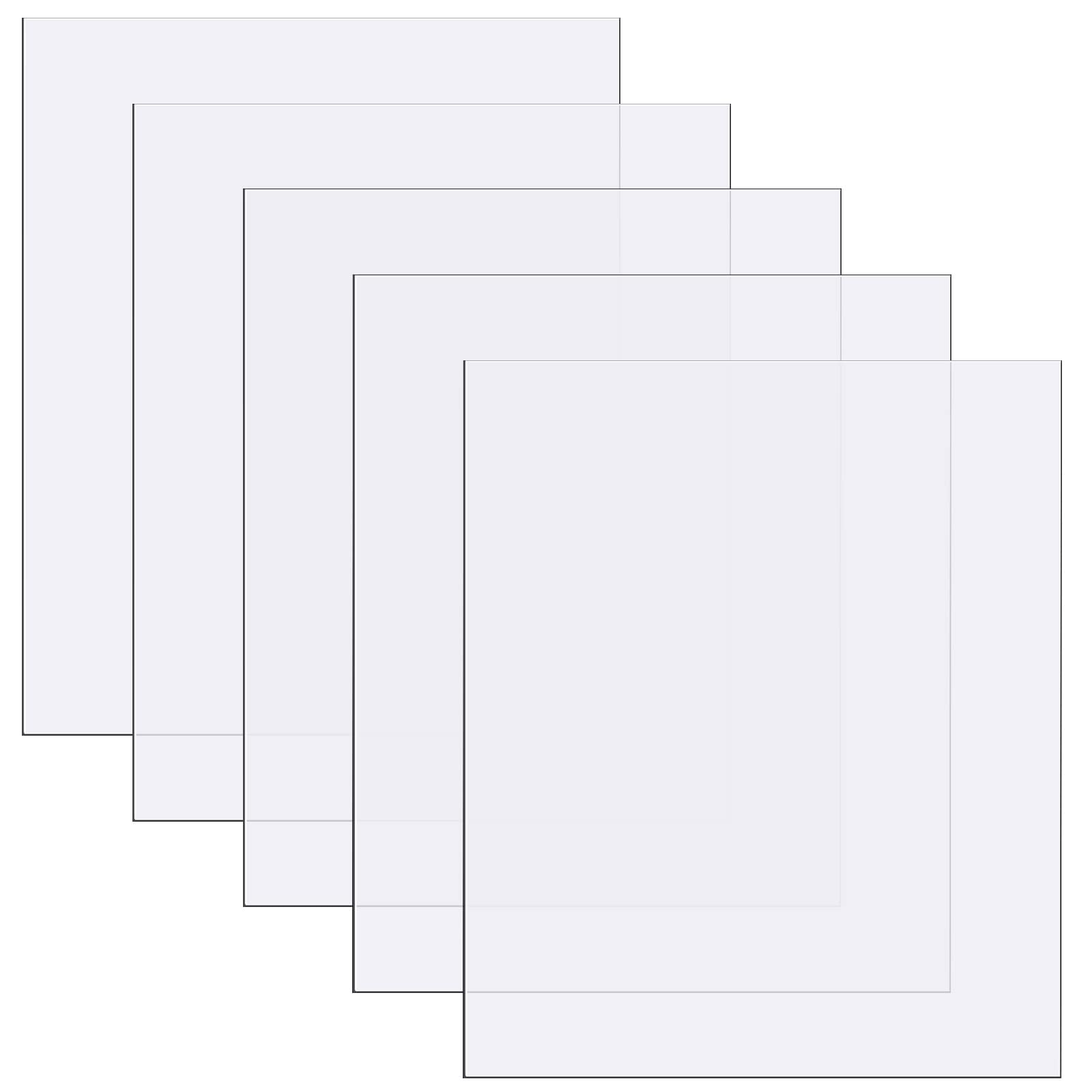 5 Pcs Polycarbonate Sheets Clear Plastic Sheet Thin