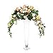 CYS Brand Glass Trumpet Vase, Pilsner Vase H-24