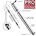 Pro Bike Tool Mini Bike Pump with Gauge - Presta and Schrader Valve Compatible Bicycle Tire Pump for Road, Mountain, and BMX Bikes - High-Pressure 100 Psi Bike Hand Pump with Frame Mount