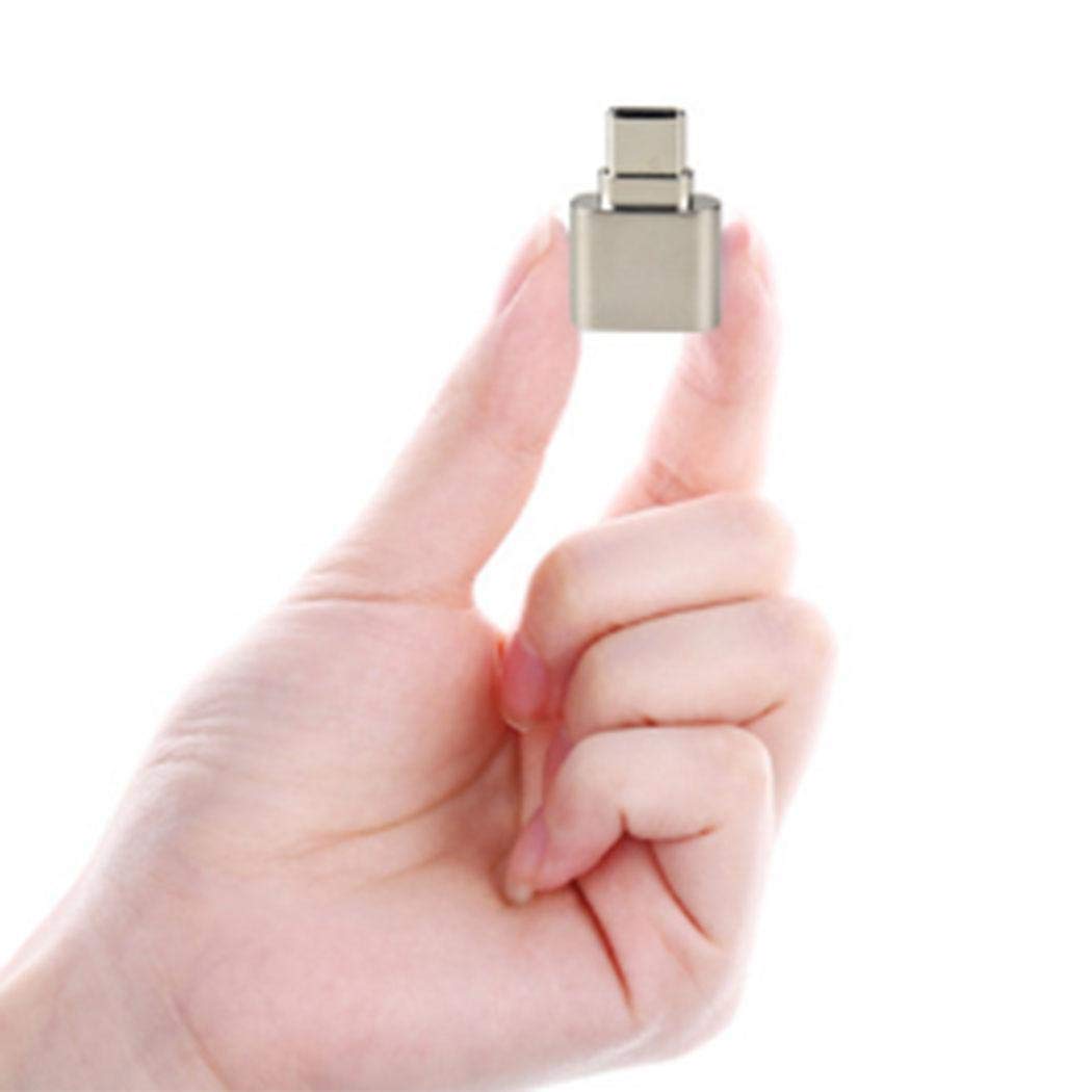 wergem Mini Portable Mit Fallschnalle Metall TF Card Typ C Kartenleser Externe Kartenlesegeräte
