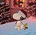 PRODUCTWORKS Product Works 32-Inch Pre-Lit Peanuts Santa Snoopy with Woodstock Christmas Yard Decoration, 50 Lights