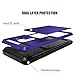 Galaxy S9 Plus Case, Anuck Shockproof Galaxy S9 Plus Wallet Case Card Pocket Anti-Scratch Hard Shell Soft Rubber Bumper Protective Cover with Card Holder Slot for Samsung Galaxy S9 Plus - Purple