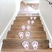 Easter Stickers for Kids Easter Bunny Paw Print Floor Decals Stickers for Easter Party Decoration Easter Egg Hunt