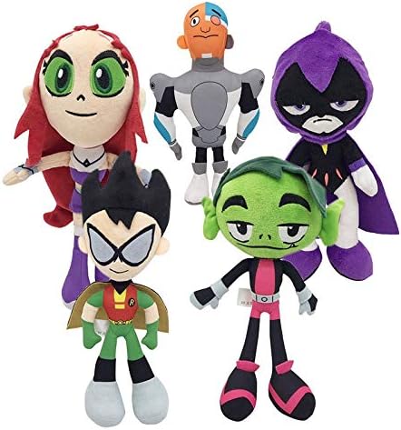 Amazon Co Jp Concen クリニーク ロット25cm Teening Titanesゴーロビン ぬいぐるみ人形ビーストボーイレイヴンサイボーグぬいぐるみbrinquedo玩具のために子供の誕生日プレゼント Color 5pcs Height 25cm ホーム キッチン