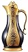 Eglaf 34 Oz Stainless Steel Vaccum Thermal Carafe - Exquisite Double Walled Thermal Carafe Coffee/Insulated Thermal Pitcher, Beverage Dispenser - 1 Liter (Black with Gulch Gold)