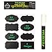 Chalkboard Labels - 88 Premium Reusable Chalkboard Stickers with 1 Free Erasable Liquid Chalk Markers for Labeling Jars, Parties, Craft Rooms and Organize Your Home & Kitchen