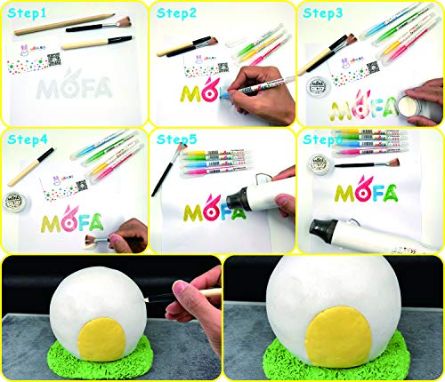 New Heat Gun,mofa Hot Air Gun Tools Shrink Gun with Stand For DIY Embossing And Drying Paint Multi-Purpose Electric Heating Nozzle 300W 110V (Pearl Silver,Black) - Thumbnail 4