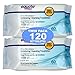 Equate Exfoliating Wet Cleansing Towelettes with Cucumber, Aloe and Green Tea - 120 Wet Towelettes