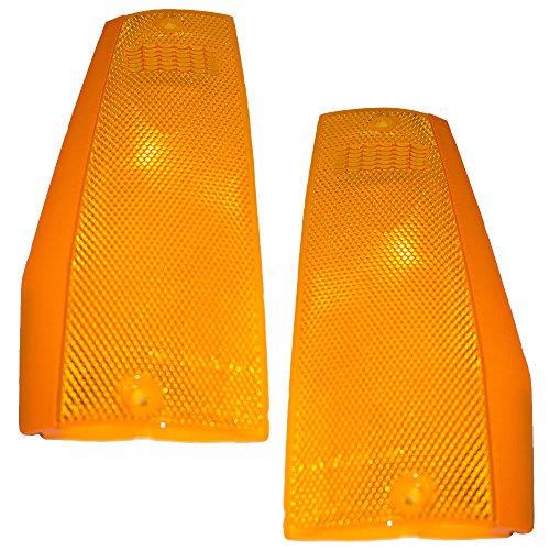 Driver and Passenger Signal Side Marker Lights Lamps Replacement for Jeep SUV Pickup Truck 56000111 56000110